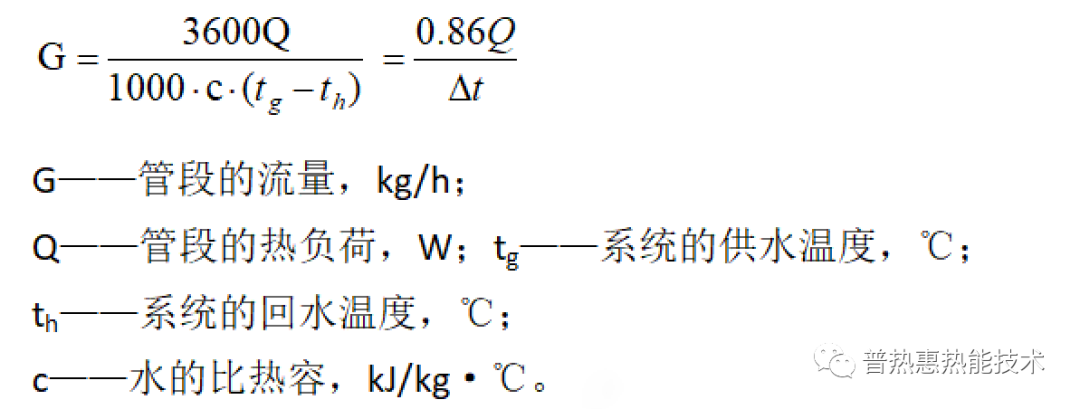 管段流量计算公式